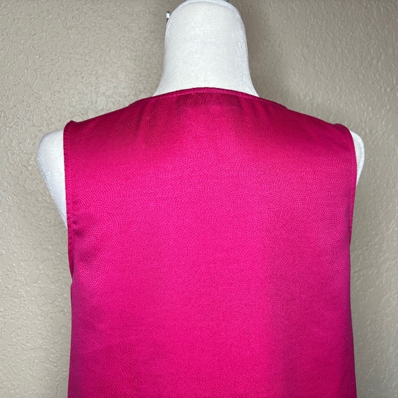 Apt. 9 Pink Sleeveless Front Zipper Top Women's Size Medium Office Casua… - Picture 7 of 10
